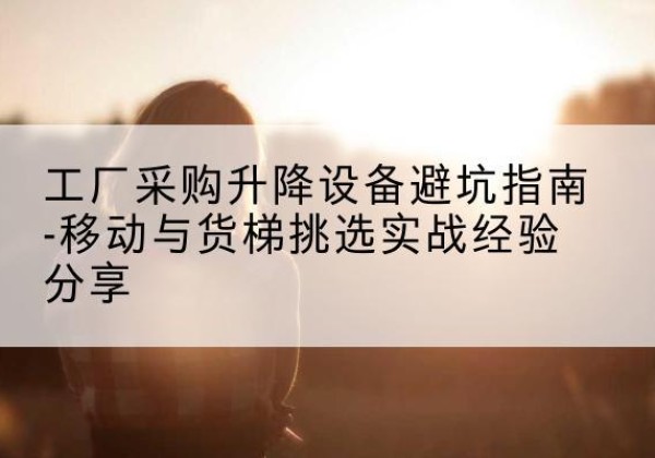 威宁移动式升降机怎么选-工厂采购升降设备避坑指南-移动与货梯挑选实战经验分享